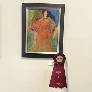 2nd Place - Linda Kernick with “Lady in Orange”